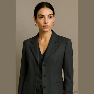 90's Vintage Emporio Armani Jacket and Vest Set